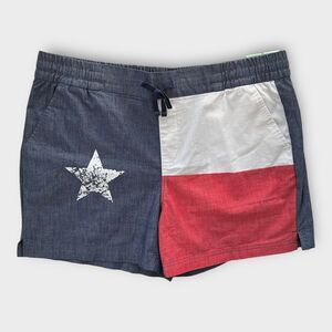 NWT Magellan Texas Flag Pull On Drawstring Pocket Shorts